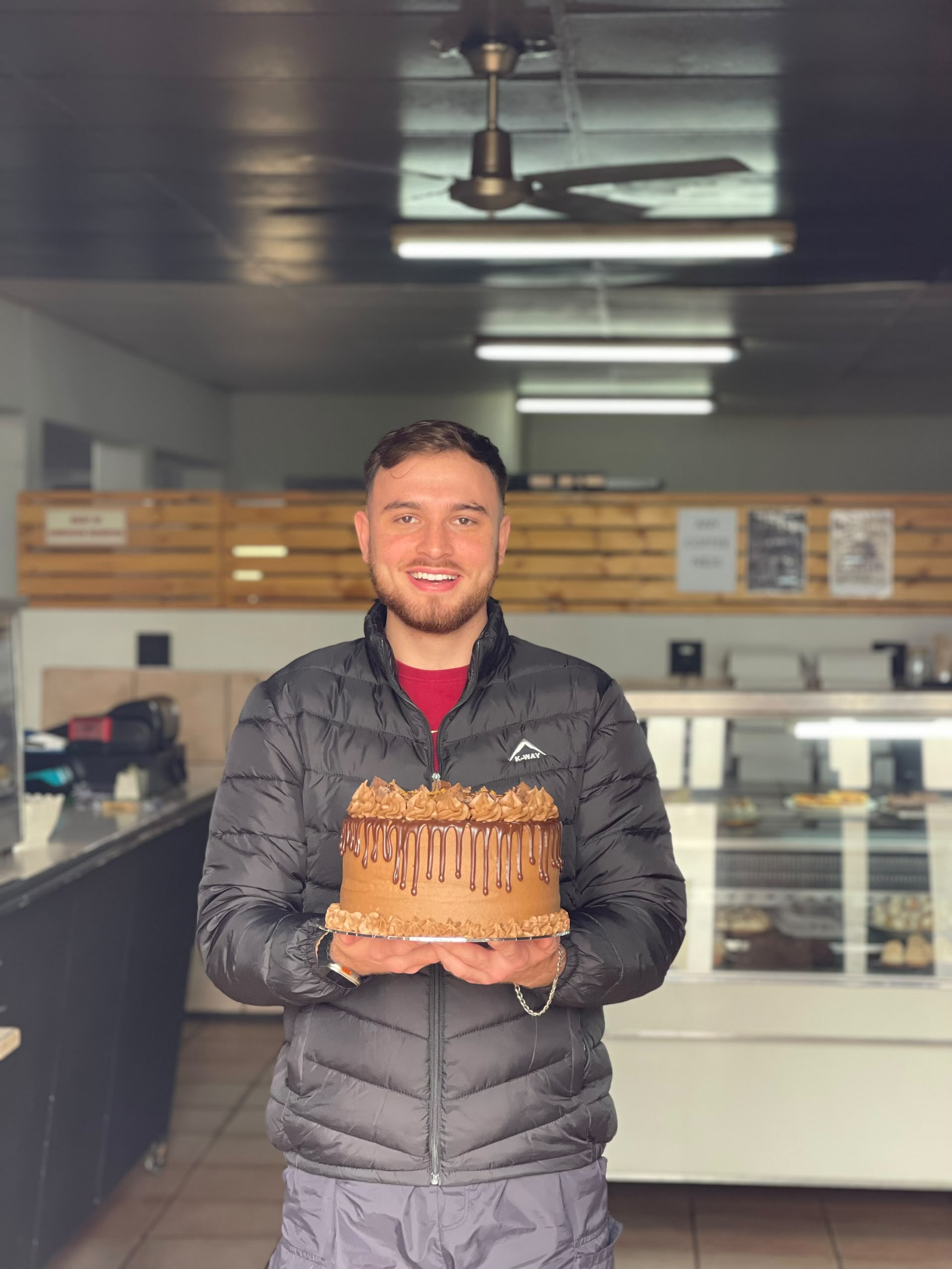 Carens Bakery Corner CC baker 7 preparing fresh bakes in the Walvis Bay kitchen
