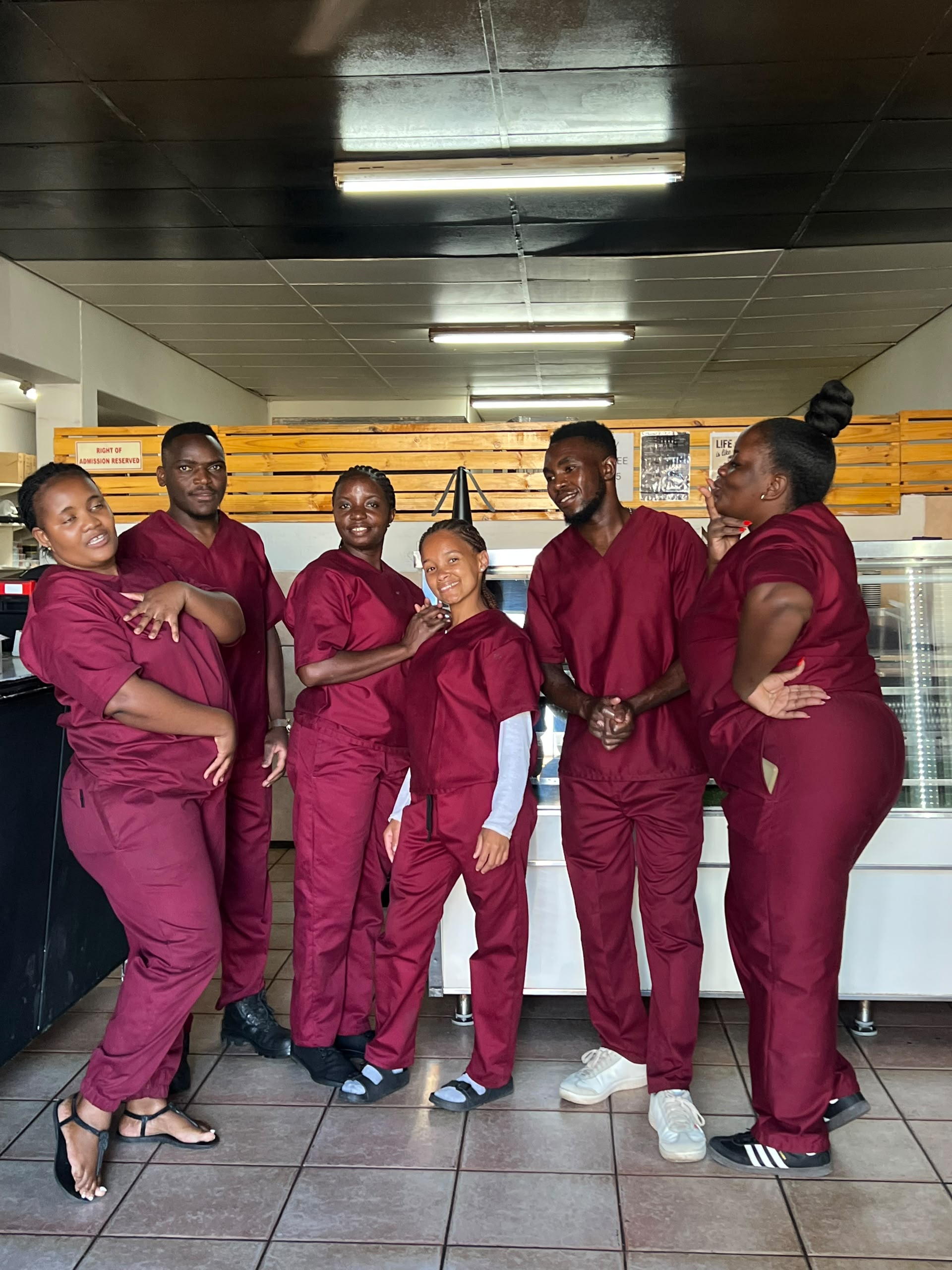 Carens Bakery Corner CC baker 8 preparing fresh bakes in the Walvis Bay kitchen