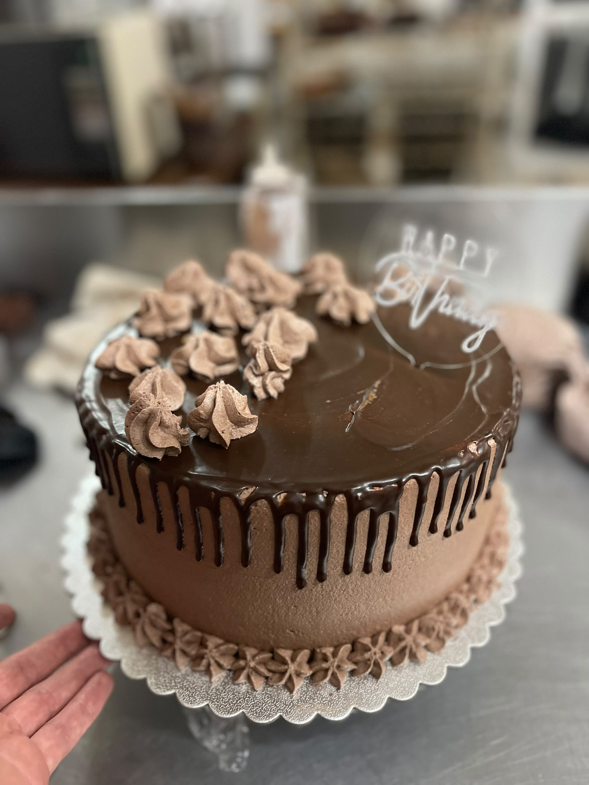 Classic Chocolate Drip Cake — custom cake by Carens Bakery Corner CC